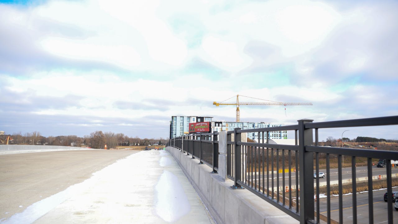 The Metro Transit Gold Line BRT is currently under construction.