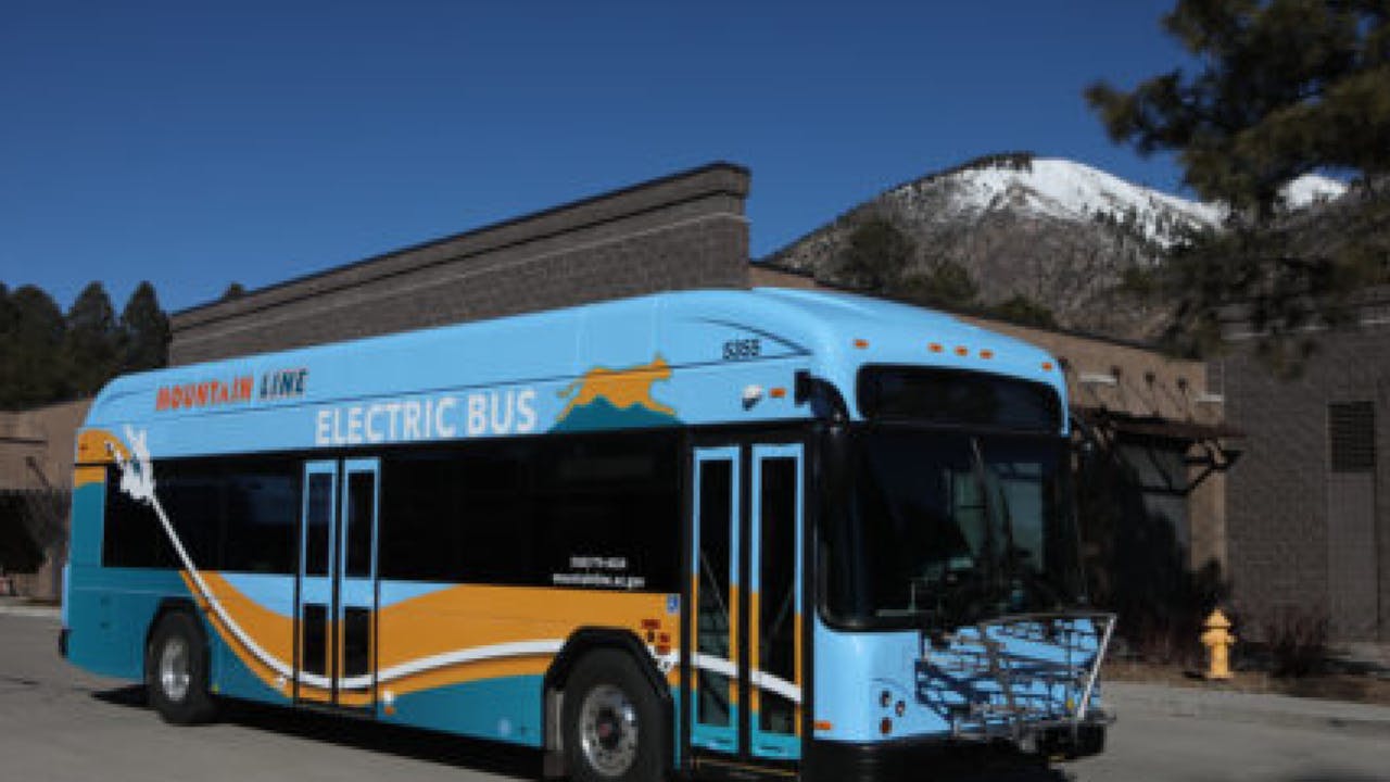 Mountain Line electric bus.