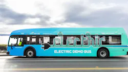 BC Transit's electric bus. BC Transit's electric bus.