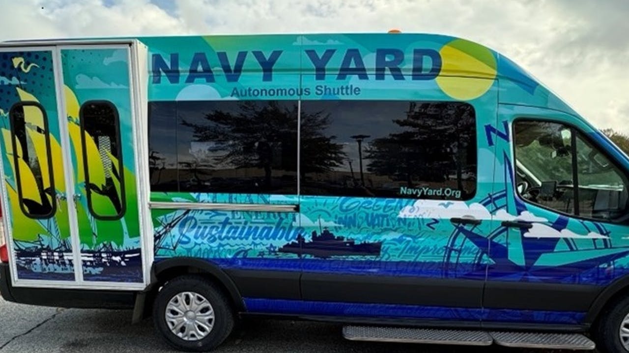 Pennsylvania&rsquo;s first AV shuttle has arrived at the Philadelphia Navy Yard.