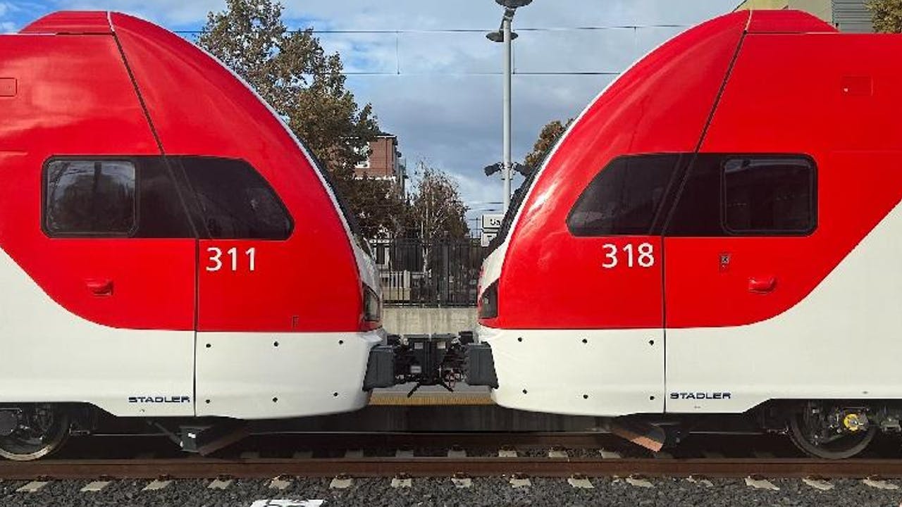 Caltrain has completed 1,000 miles of testing along its corridor on three of its eventual 23 electric train sets.