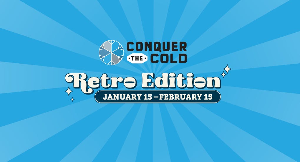 Conquer the Cold: Retro Edition logo.