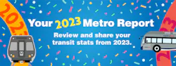 WMATA has launched a new website, Your 2023 Metro report, to give riders report on use of public transit. WMATA has launched a new website, Your 2023 Metro report, to give riders report on use of public transit.