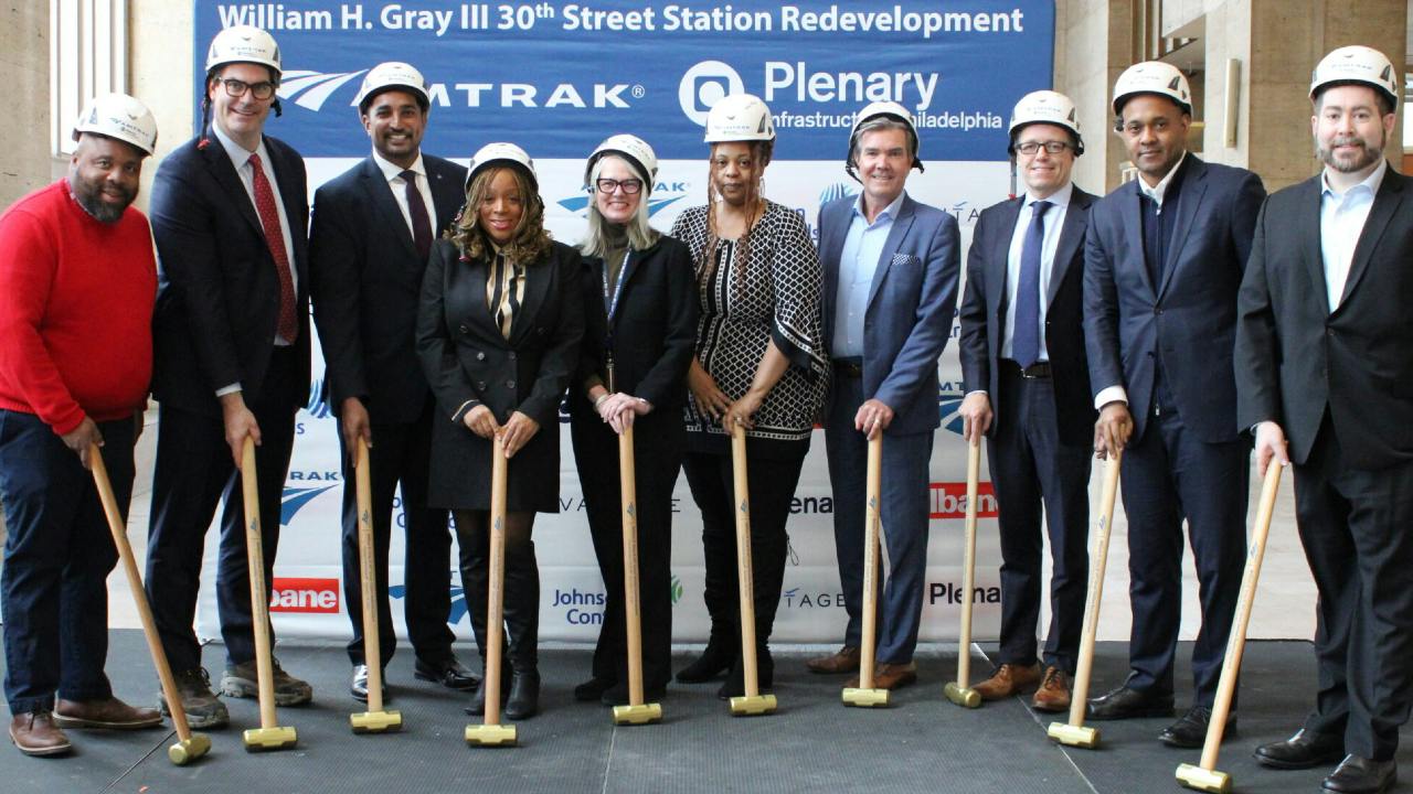 Amtrak has begun construction for major renovations at William H. Gray III 30th Street Station in Philadelphia, Pa.