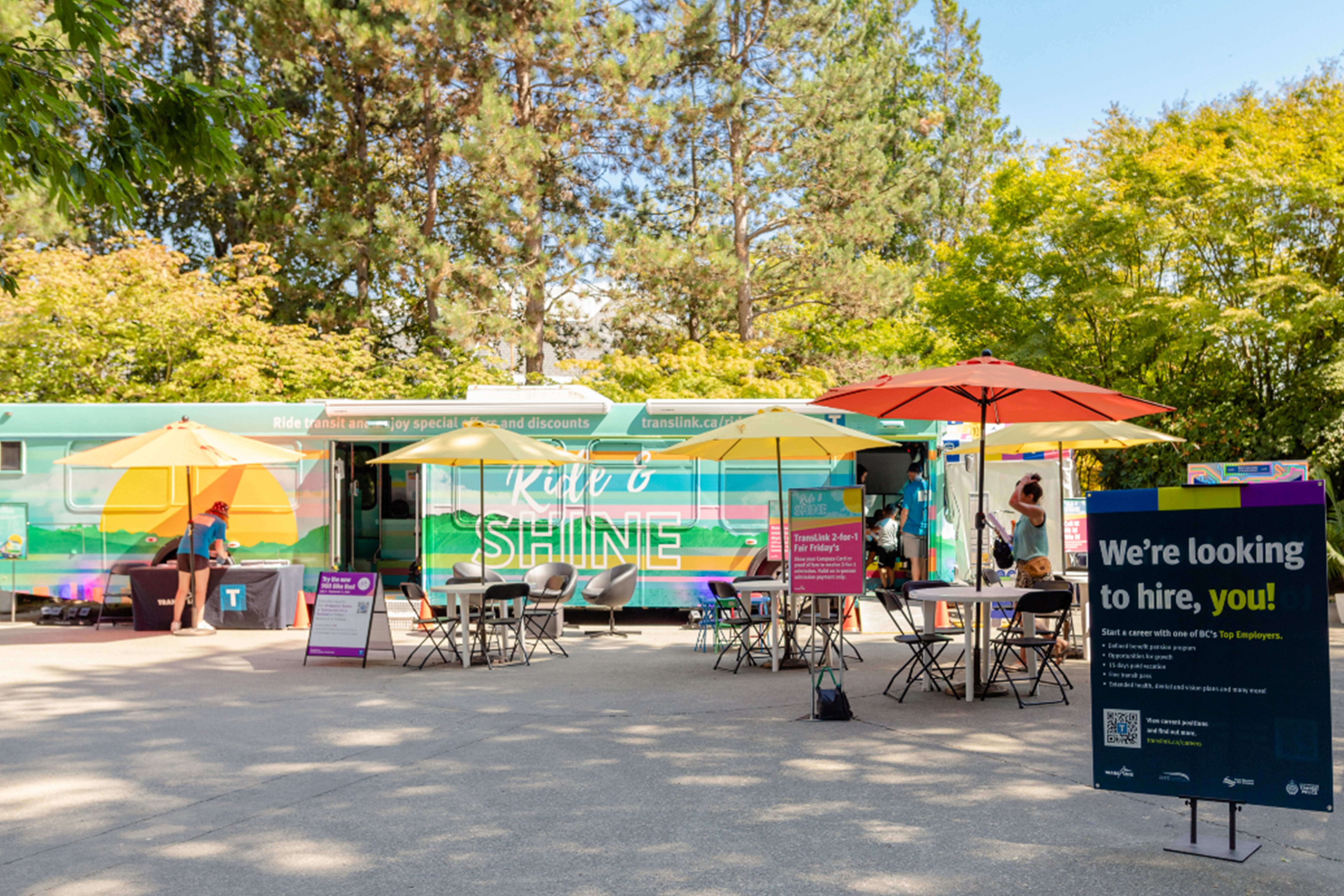 A TransLink Ride and Shine Campaign event.