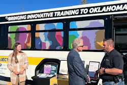The ROC bus was donated by Oklahoma City Embark and retrofitted with new signage, digital screens and an educational interior setup. The ROC bus was donated by Oklahoma City Embark and retrofitted with new signage, digital screens and an educational interior setup.
