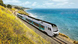 Caltrans expects to enter the first hydrogen-powered trainsets from Stadler Rail into revenue service in 2027. Caltrans expects to enter the first hydrogen-powered trainsets from Stadler Rail into revenue service in 2027.