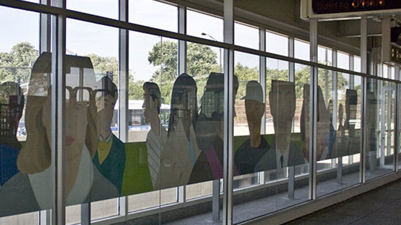 CTA's Harlem Blue Line.