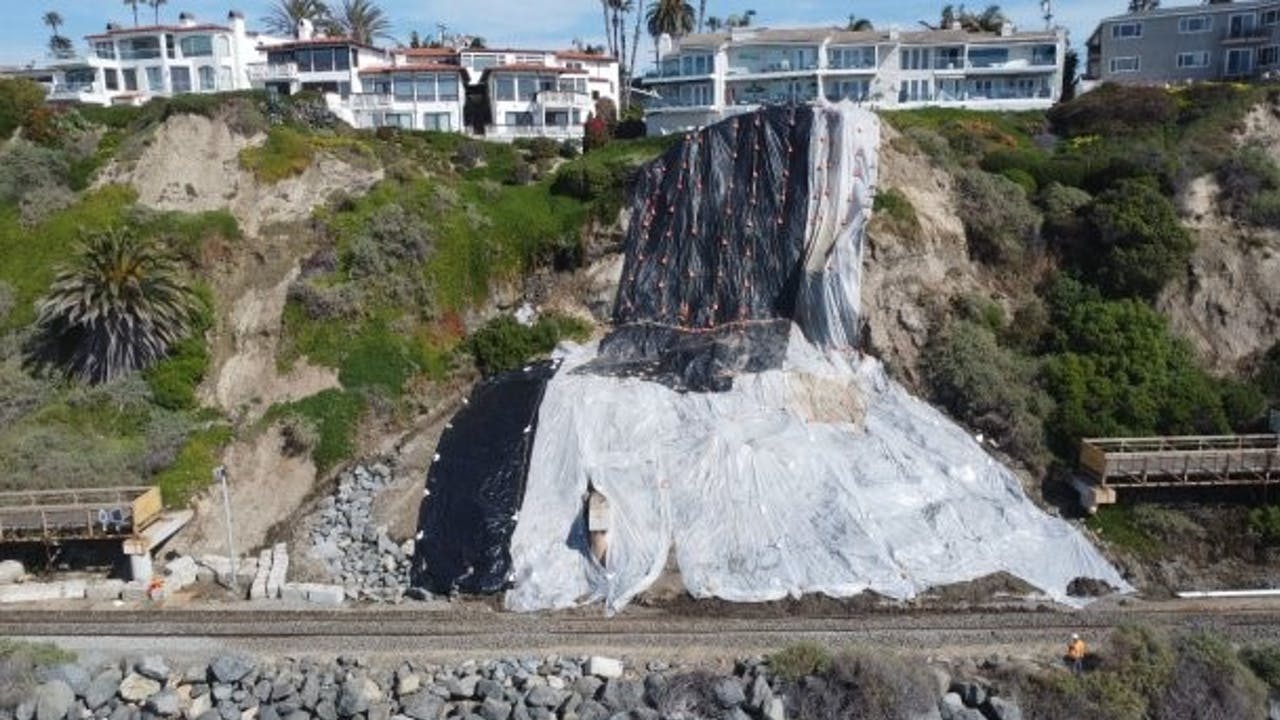 California Transportation Commission awards OCTA $7.2 million to construct catchment wall at Mariposa Point in San Clemente, Calif.