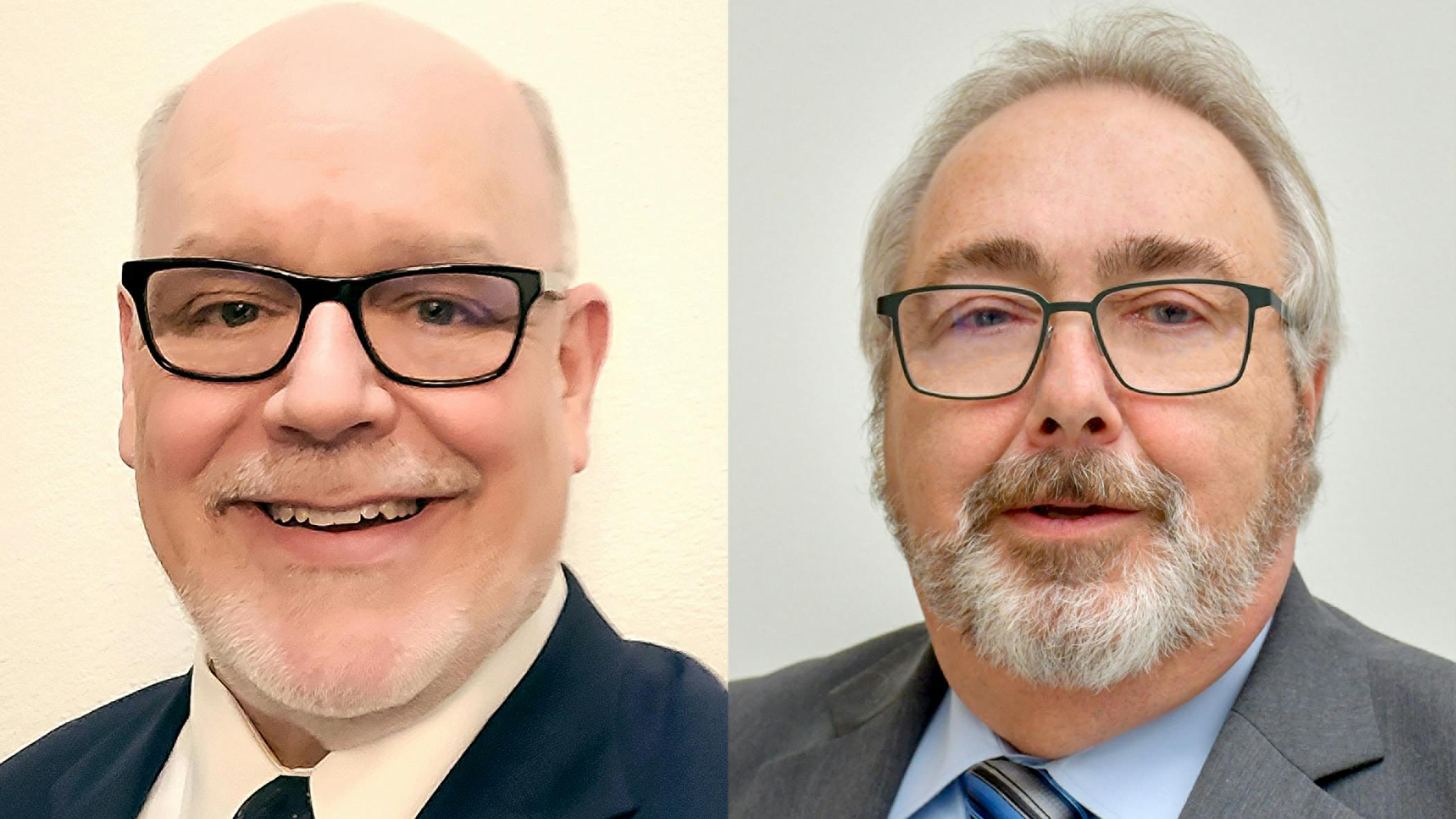 Executive Director of Transit Systems and Asset Support Dan Blair (left) and Executive Director of Maintenance Operations John Weston (right).