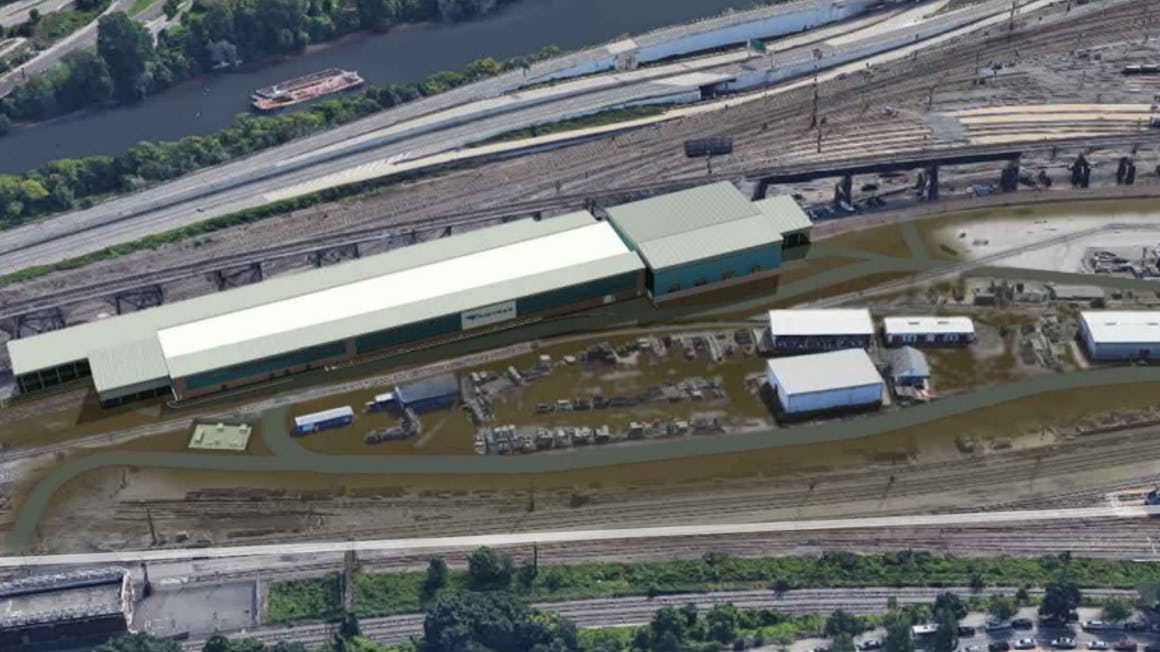Amtrak's Penn Coach Yard maintenance facility will be one of six facilities that will be built to help modernize maintenance practices.