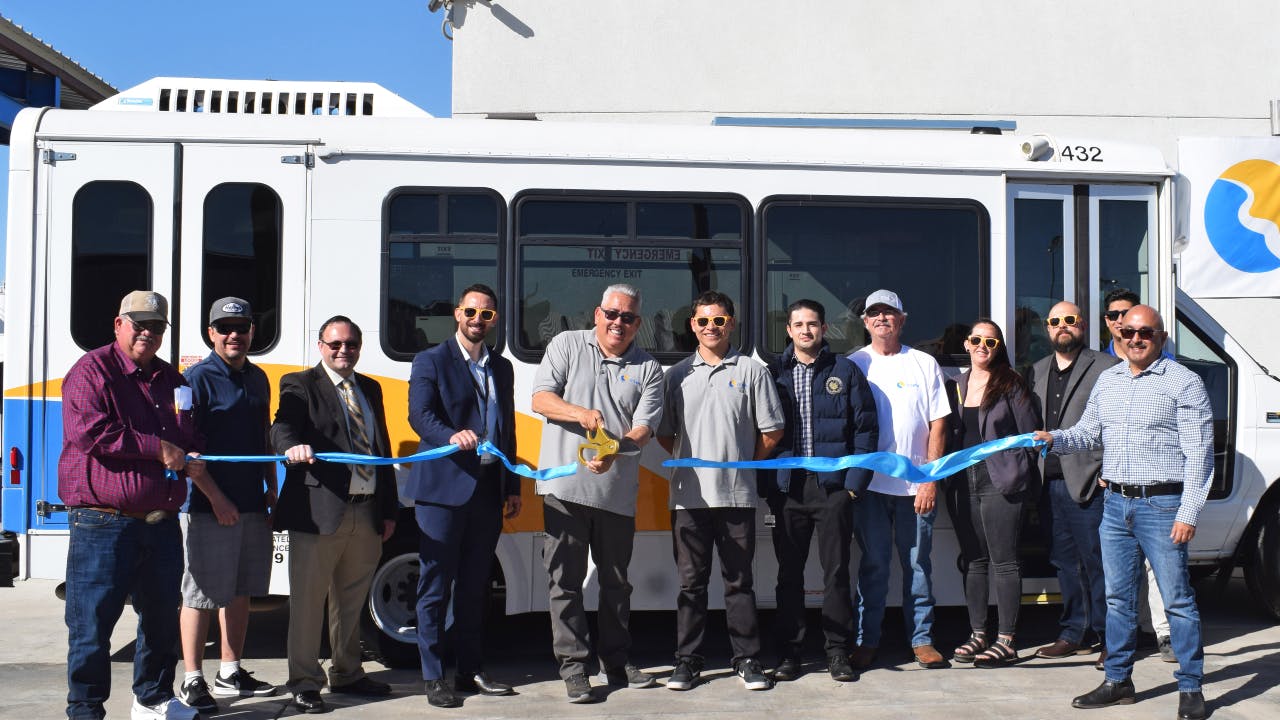 RidePV members at the ribbon cutting ceremony.