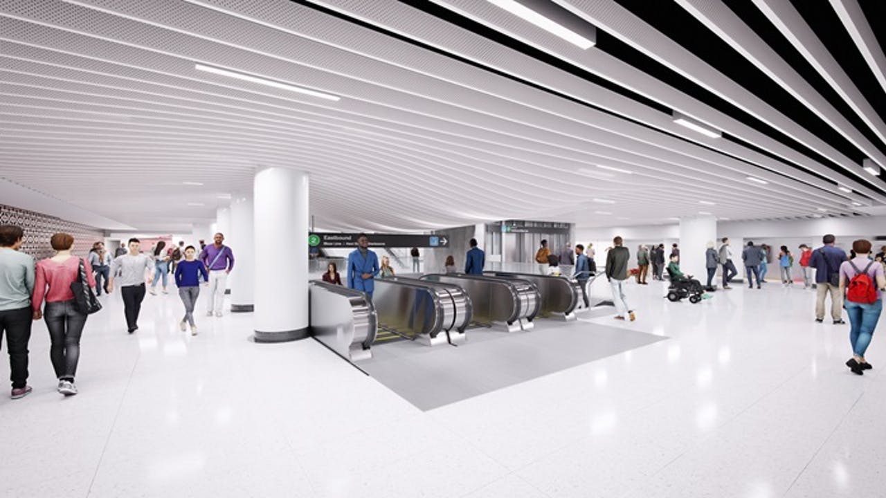 A rendering of the Bloor-Yonge Capacity Improvements project.