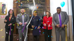 Cutting the ribbon are (l-r) Mayor Nancy Vaughan, GTAC Vice-Chair JD Galyon, Councilwoman Sharon Hightower, Congresswoman Kathy Manning and Transit Director Reginald Mason. Cutting the ribbon are (l-r) Mayor Nancy Vaughan, GTAC Vice-Chair JD Galyon, Councilwoman Sharon Hightower, Congresswoman Kathy Manning and Transit Director Reginald Mason.