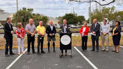 Brian Kronberg, senior vice president of development for Brightline, is joined by city and state officials at an event announcing Stuart, Fla., will be the location of Brightline's newest station. The city is known as the 'Sailfish Capital of the World.' Brian Kronberg, senior vice president of development for Brightline, is joined by city and state officials at an event announcing Stuart, Fla., will be the location of Brightline's newest station. The city is known as the 'Sailfish Capital of the World.'