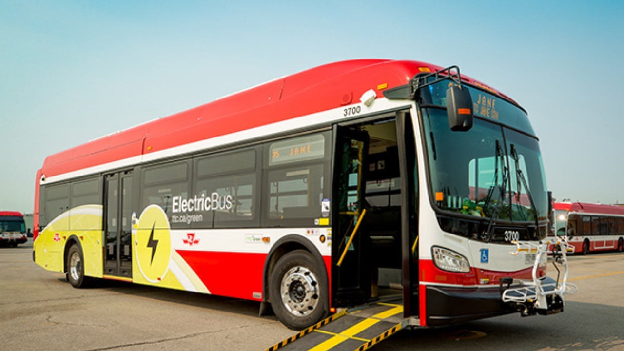 TTC electric bus.