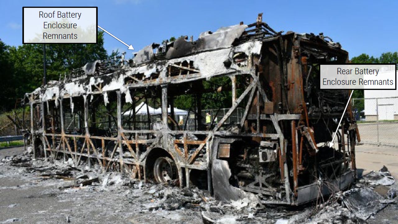 NTSB has found the cause of a 2022 BEB fire in Hamden, Conn.