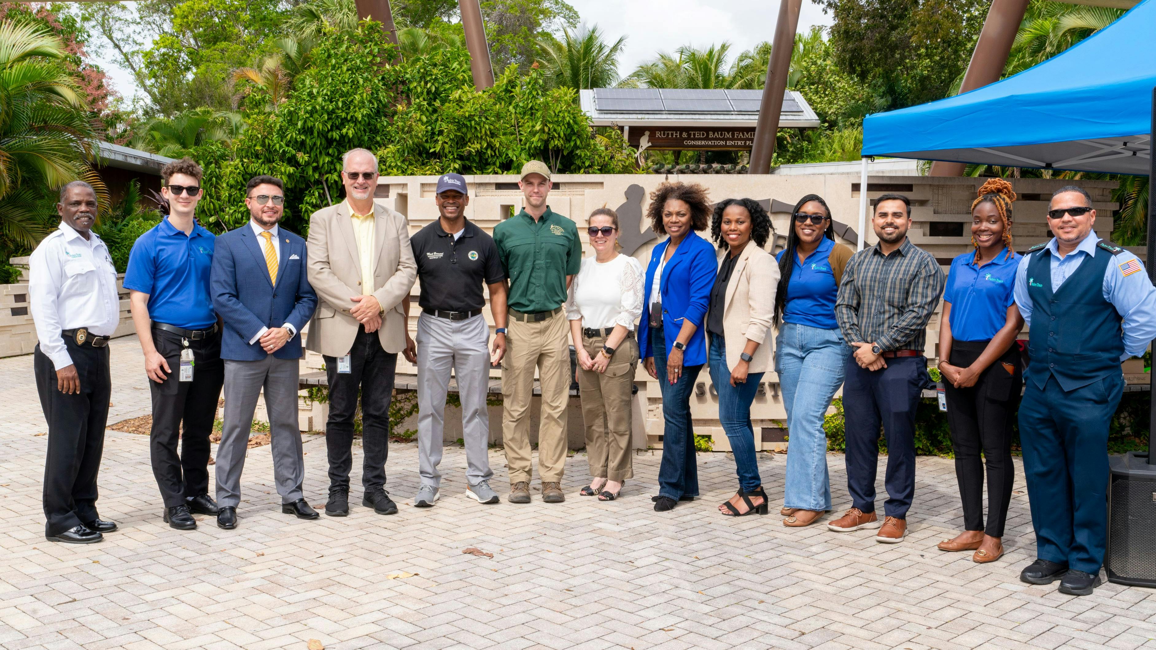 Left to right: Terence Baker, Evan Henderson, Christian G. Londono. Charlie Boettiger, Palm Beach County Commissioner Mack Bernard, John Towey, Lina Aragon, Deborah Posey-Blocker, Lyne Johnson, Jimilla Hicks, Yash Nagal, Wadney Julien, Morris Rodriguez.