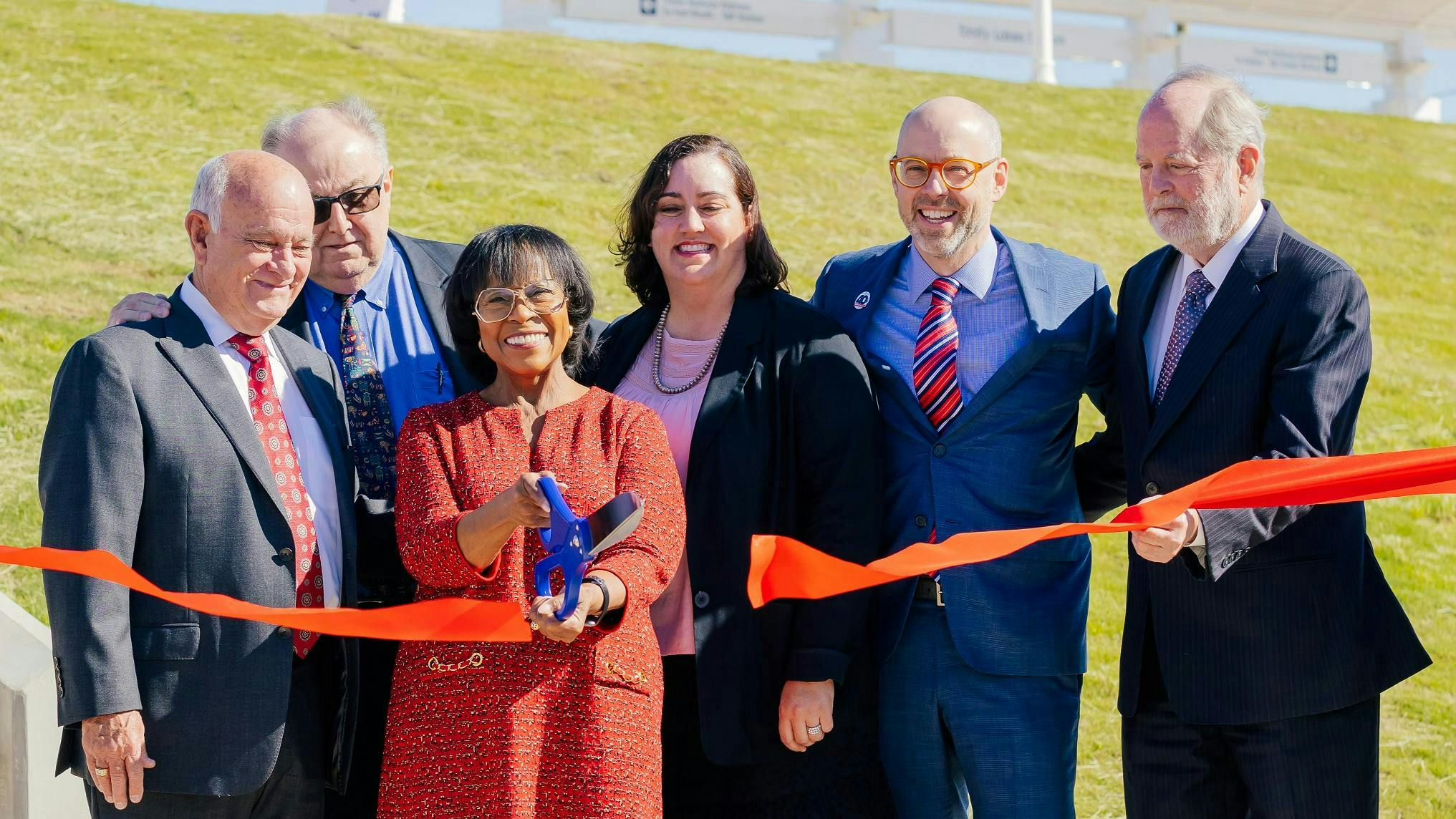 Trinity Metro cuts ribbon on TRE's Trinity Lakes Station.
