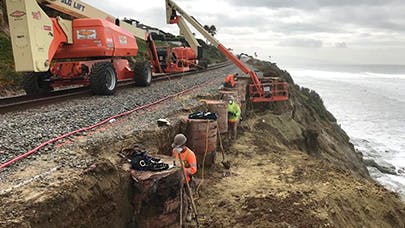 SANDAG to begin construction on Phase 5 of Del Mar Bluffs Stabilization project.
