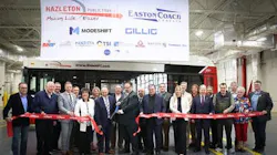 Hazleton Public Transit cuts ribbon on John M. Ford Bus Storage and Maintenance Facility. Hazleton Public Transit cuts ribbon on John M. Ford Bus Storage and Maintenance Facility.