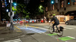 Seattle, Wash.'s, 4th Ave. at night. Seattle, Wash.'s, 4th Ave. at night.