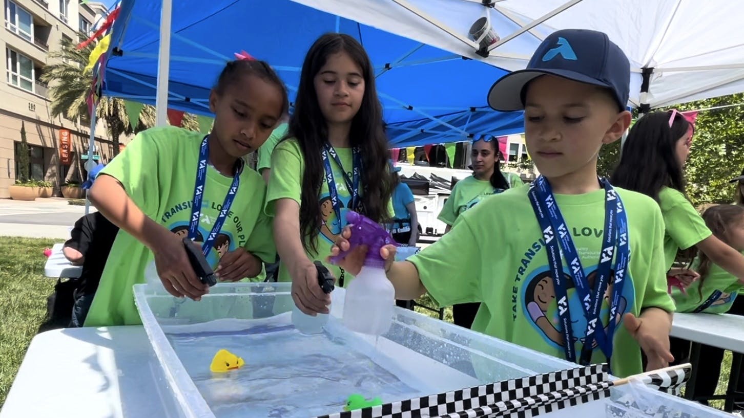 Santa Clara VTA hosts event highlighting sustainability education for community youth.