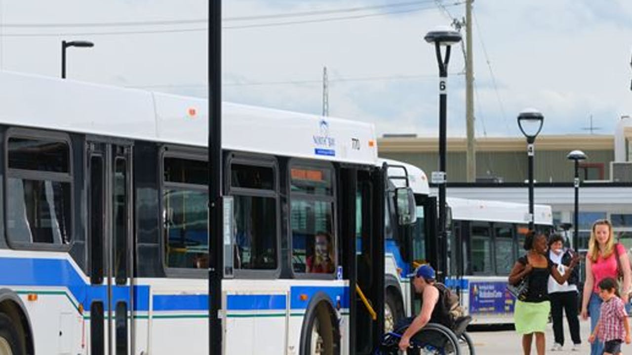 City of North Bay, Ontario, bus terminal.