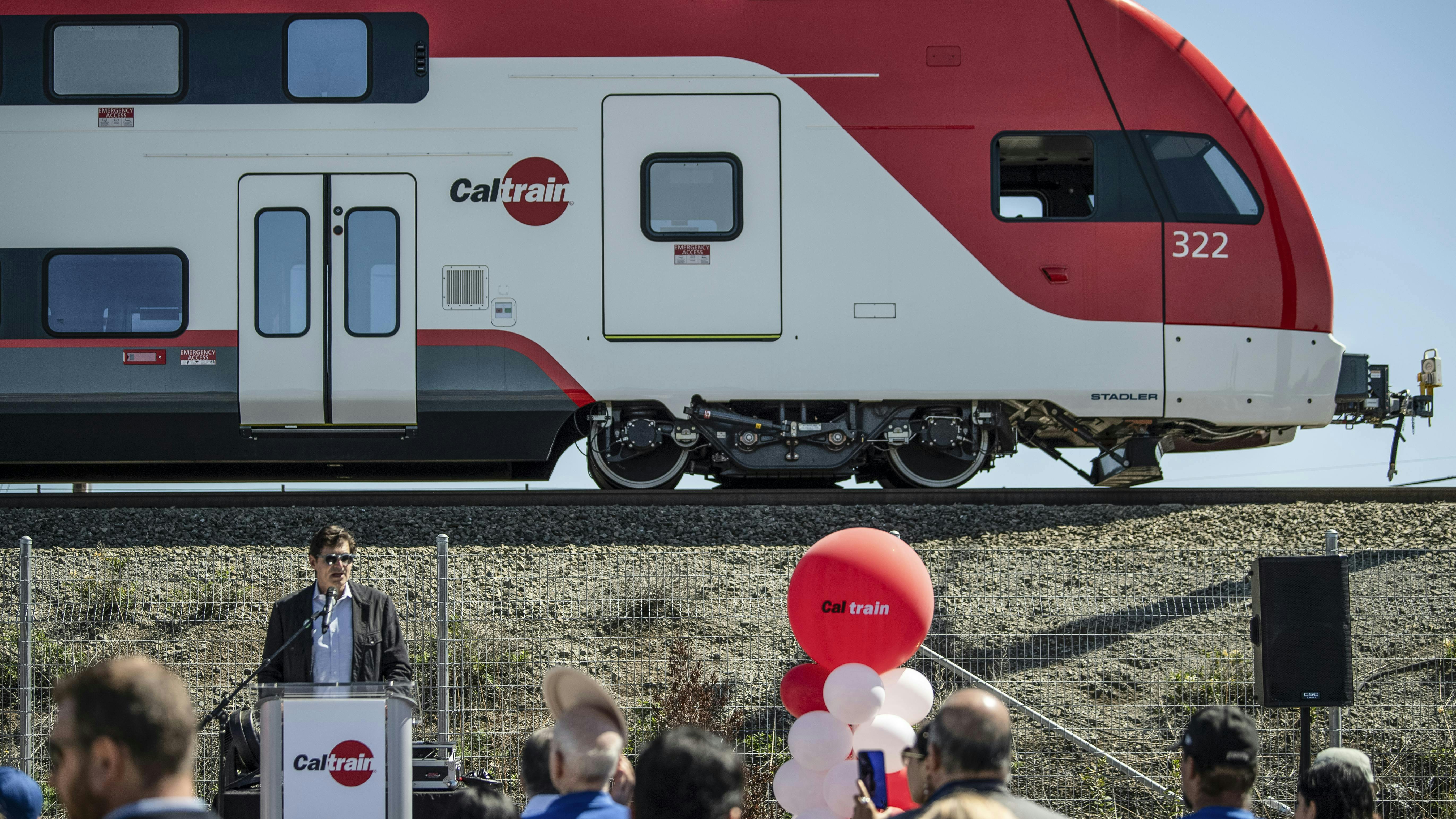 Caltrain had its largest crowd turnout yet to see its new electric trains.