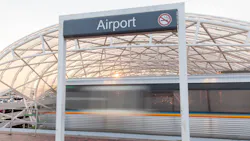 MARTA Airport rail station. MARTA Airport rail station.