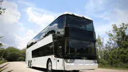 A Van Hool coach on American roads. A Van Hool coach on American roads.