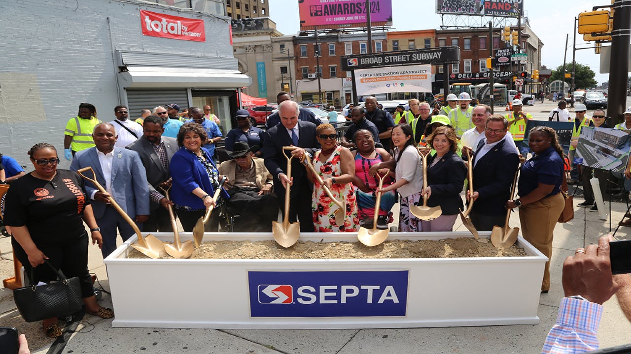 SEPTA breaks ground on new accessibility project at Erie Station.