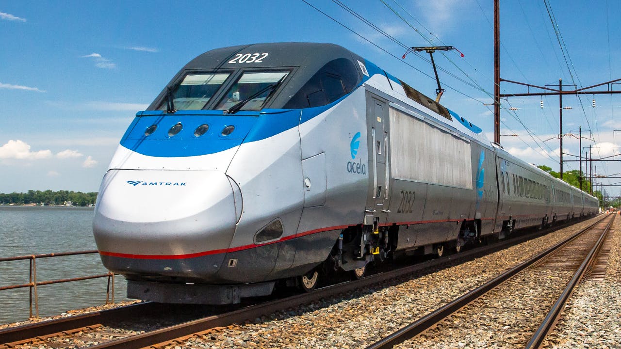 Amtrak Acela train.