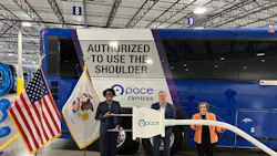 Pace welcomed U.S. Rep. Lauren Underwood (D-IL-14) to its Heritage Division in Plainfield, Ill., on July 1 to celebrate Community Project Funding secured by Rep. Underwood for the purchase of an electric bus for use in the agency’s I-55 express bus service. Pace welcomed U.S. Rep. Lauren Underwood (D-IL-14) to its Heritage Division in Plainfield, Ill., on July 1 to celebrate Community Project Funding secured by Rep. Underwood for the purchase of an electric bus for use in the agency’s I-55 express bus service.