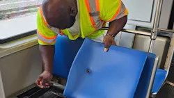 DART's vinyl seats. DART's vinyl seats.