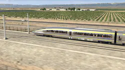 A rendering of what California's future high-speed trains may look like. A rendering of what California's future high-speed trains may look like.