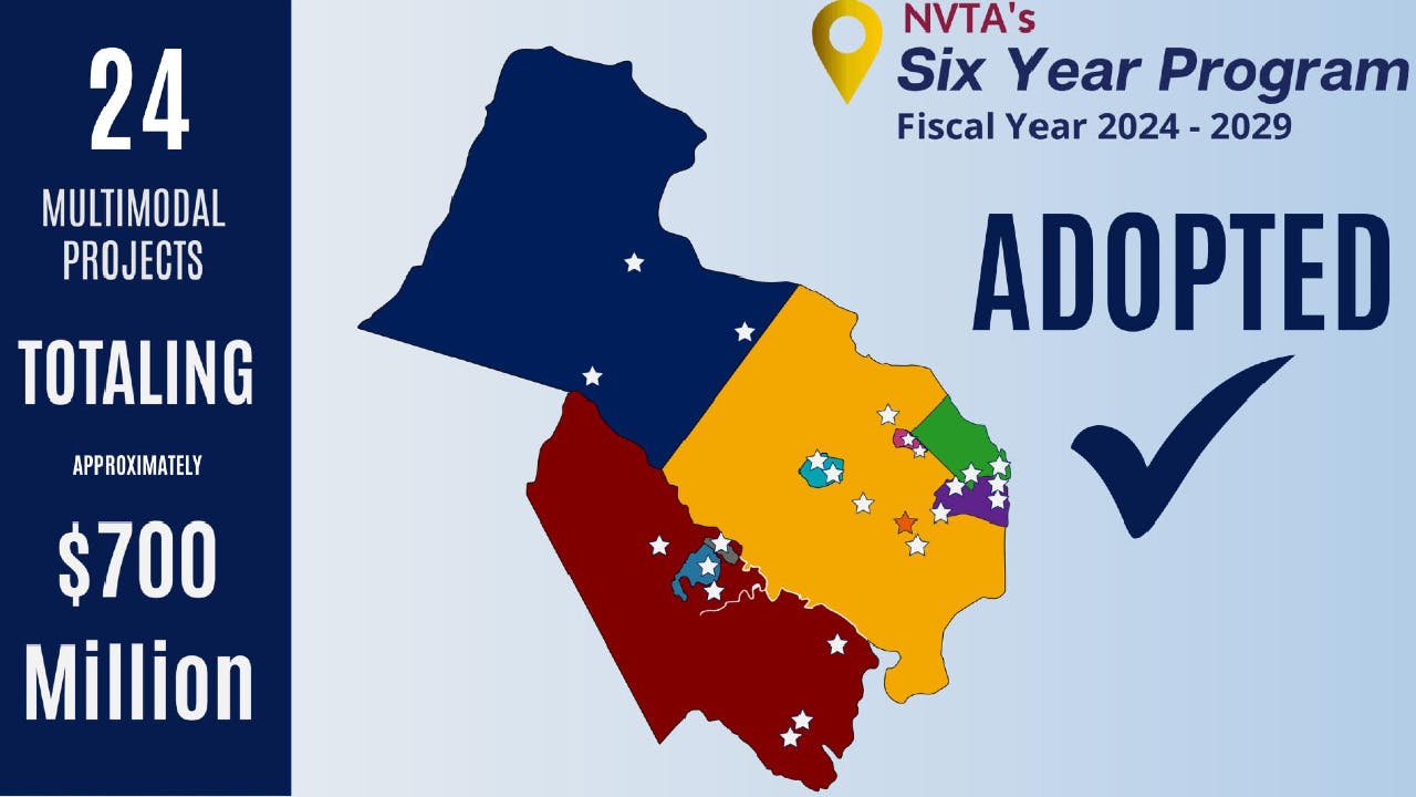 NVTA has adopted its FY 2024-2029 Six Year Plan.
