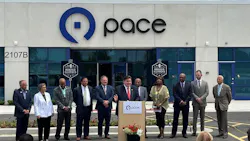 Illinois Gov. JB Pritzker addresses guests at grand opening of Pace’s new operations facility in Markham, Ill. Illinois Gov. JB Pritzker addresses guests at grand opening of Pace’s new operations facility in Markham, Ill.