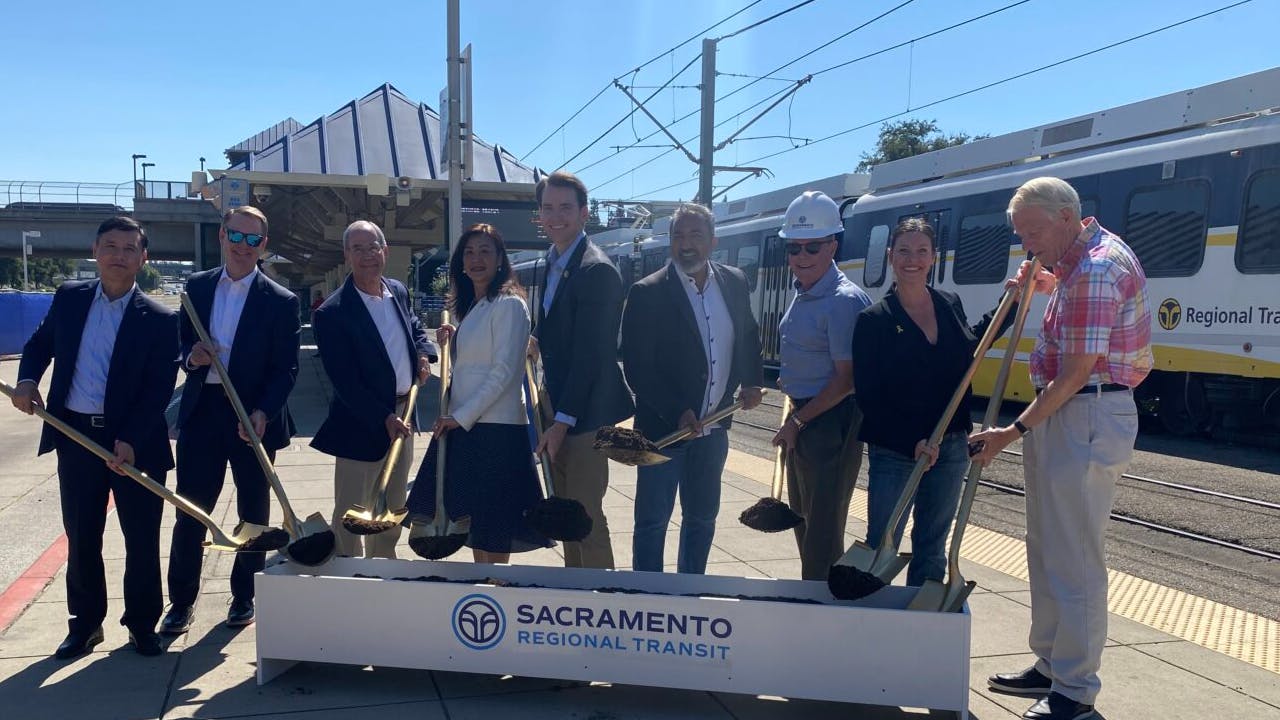 SacRT breaks ground on Watt/I-80 Transit Center Improvement Project.