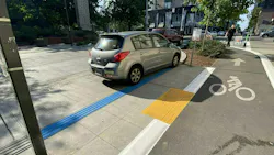 Seattle piloting tactile walking surface indicators to assist people with vision disabilities travel the city. Seattle piloting tactile walking surface indicators to assist people with vision disabilities travel the city.