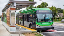Inductive charging station construction work begins at IndyGo Carson Transit Center. Inductive charging station construction work begins at IndyGo Carson Transit Center.