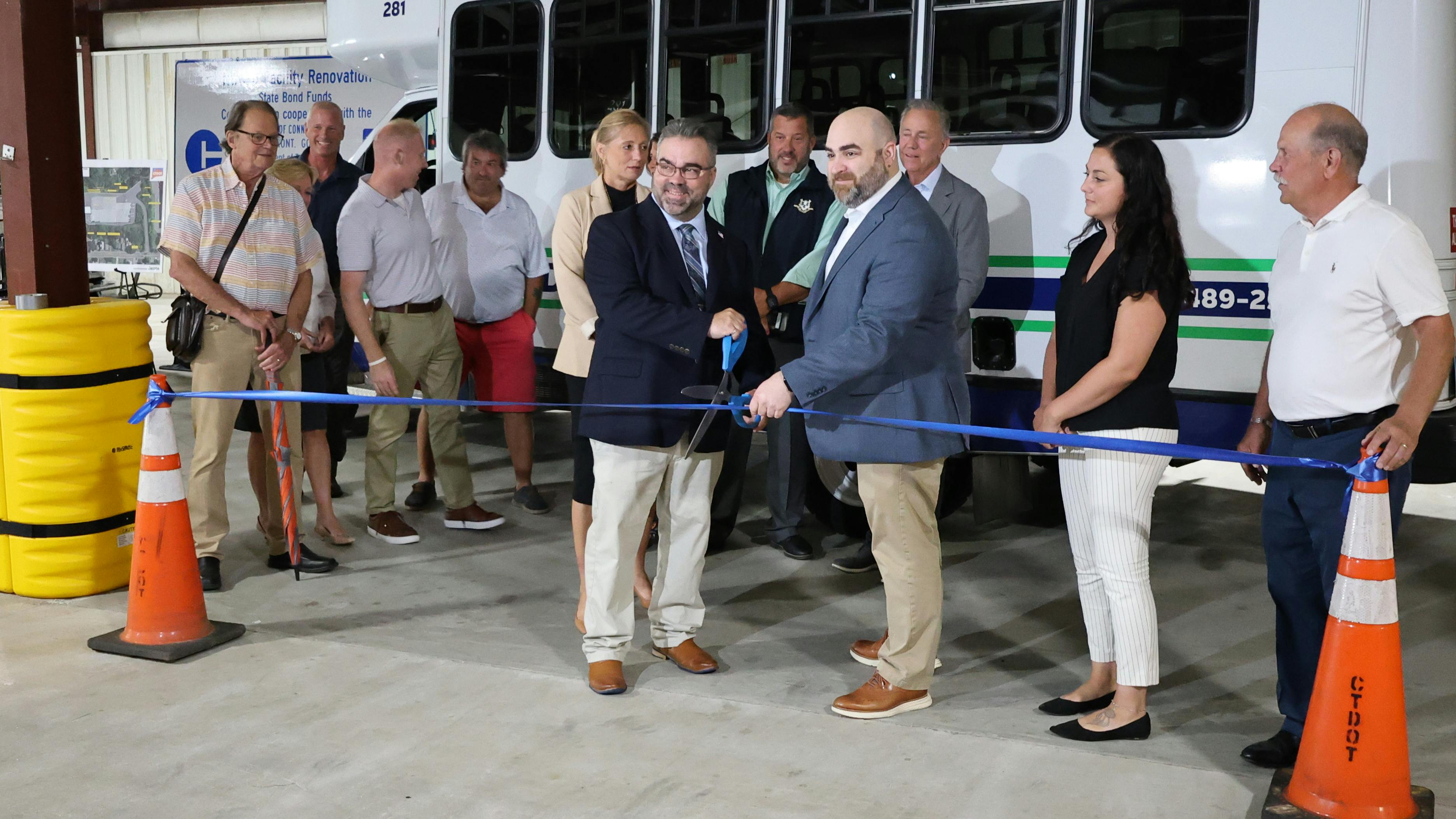 Connecticut Gov. Ned Lamont and Connecticut Department of Transportation Commissioner Garrett Eucalitto hosted a ceremony on July 29 to commemorate the grand opening of the new Northwestern Connecticut Transit District facility.