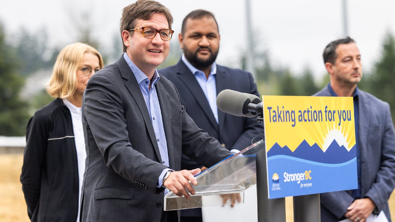 A combined investment of C$95 million (US$68.8 million) to fund highway improvements to accommodate RapidBus service in southern Vancouver Island.