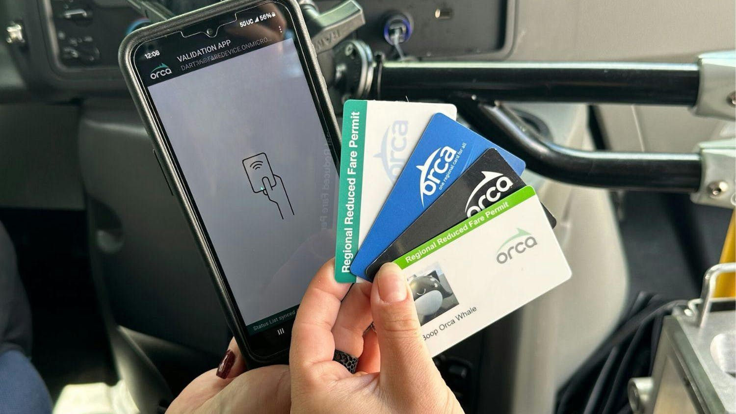 Community Transit paratransit riders can now scan their ORCA card on a mobile scanner to pay for their ride.