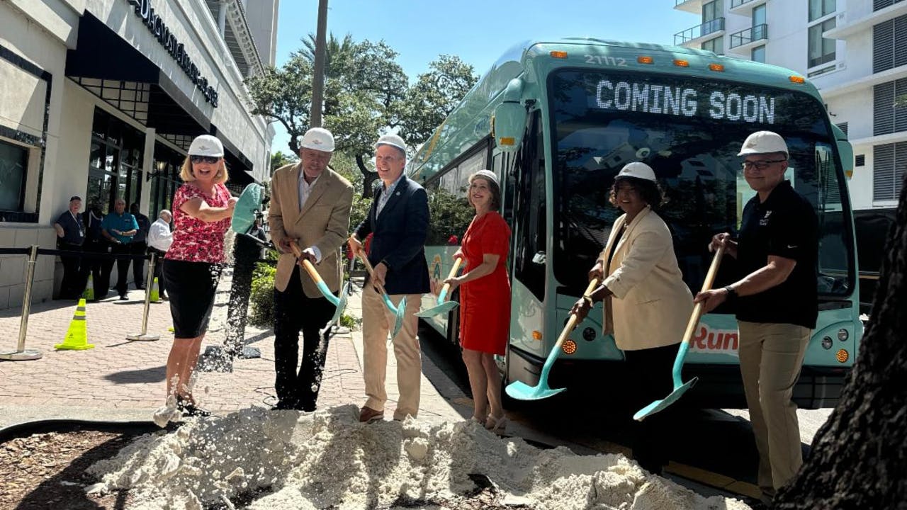 PSTA breaks ground on new SunRunner station near St. Pete Pier.
