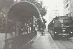 1980- The San Diego, Calif., Trolley is completed. 1980- The San Diego, Calif., Trolley is completed.