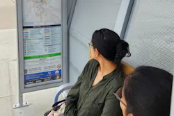 Residents waiting inside a DART Next Generation Bus Shelter. Residents waiting inside a DART Next Generation Bus Shelter.