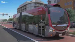 A rendering of the VIA Rapid Silver Line. A rendering of the VIA Rapid Silver Line.