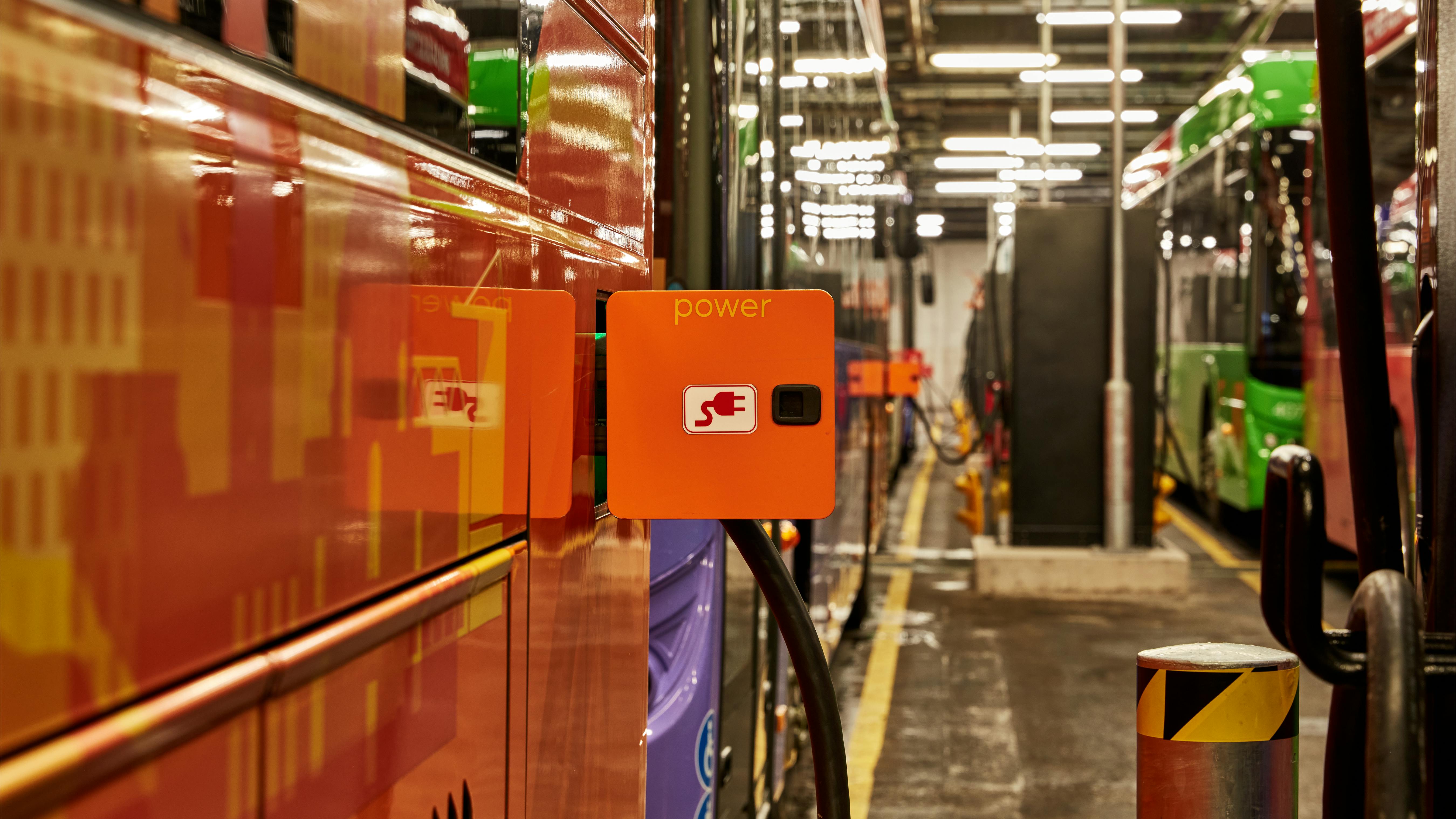 A electric vehicle charger.