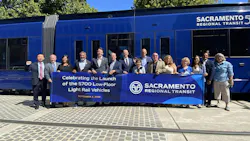 SacRT rolls out new S700 low-floor light-rail vehicles. SacRT rolls out new S700 low-floor light-rail vehicles.